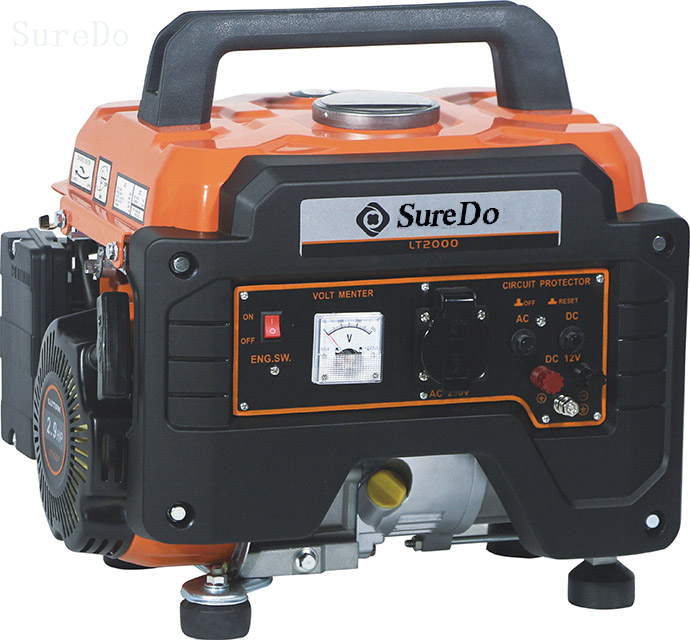 SureDo-1900 Mini 12V DC 4-Stroke OHV Single -cylinder Portable 1kva Gasoline Generators